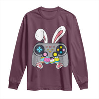 Easter Video Game Long Sleeve Shirt Bunny Eggs Gaming Gamer - Wonder Print Shop