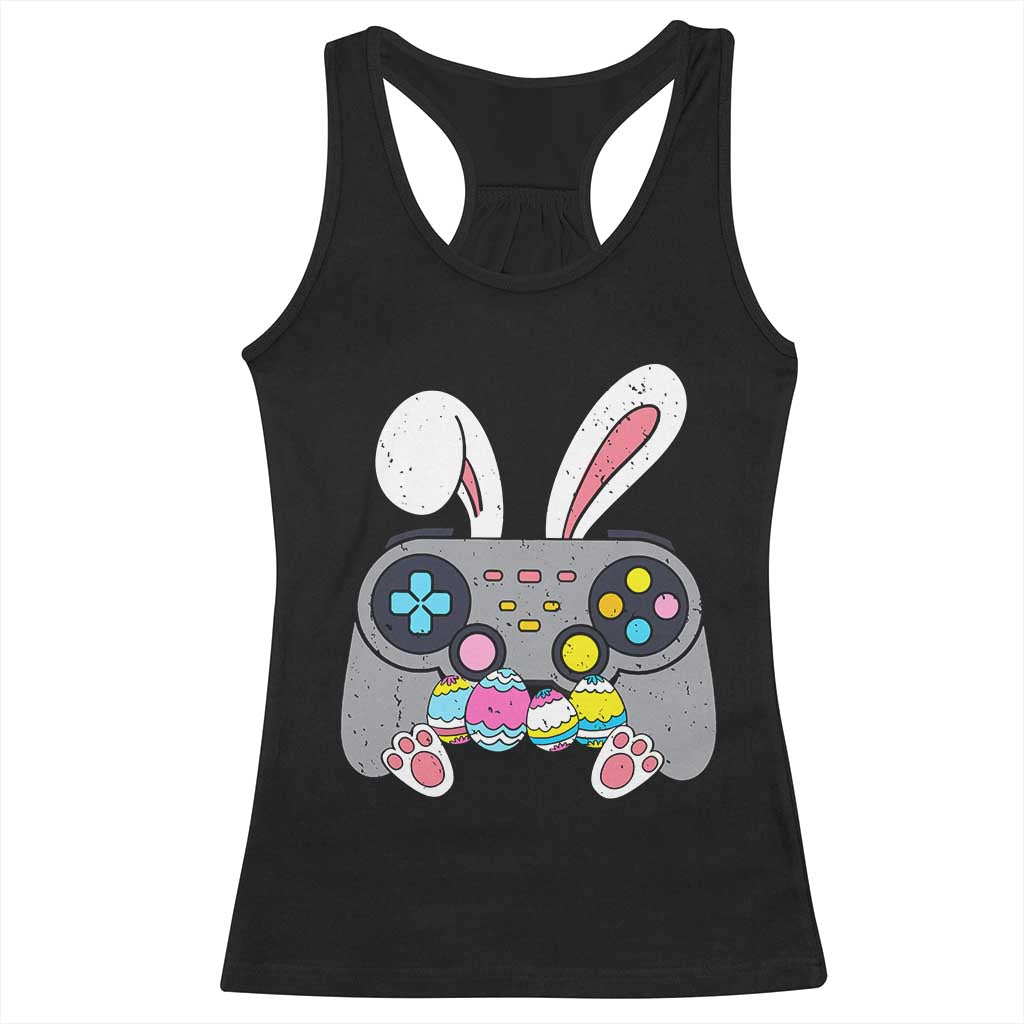 Easter Video Game Racerback Tank Top Bunny Eggs Gaming Gamer - Wonder Print Shop