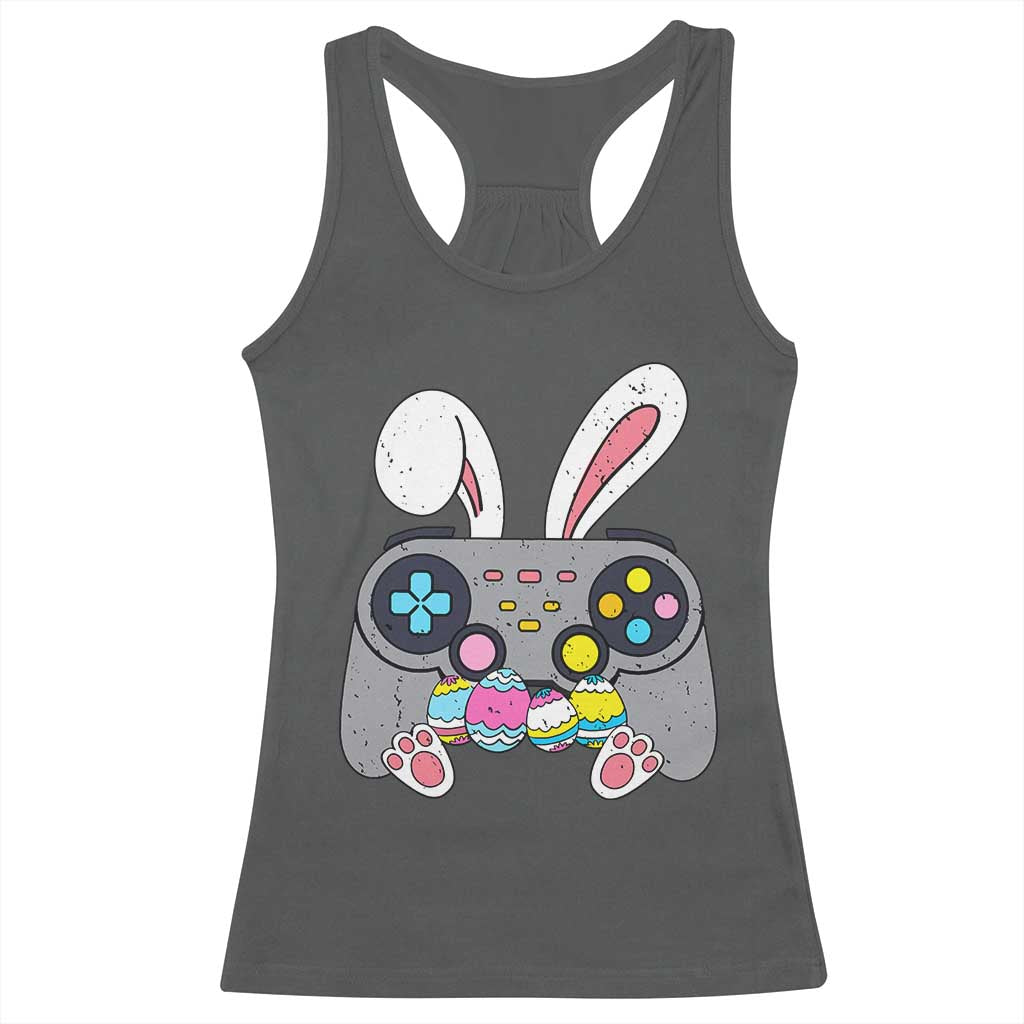 Easter Video Game Racerback Tank Top Bunny Eggs Gaming Gamer - Wonder Print Shop
