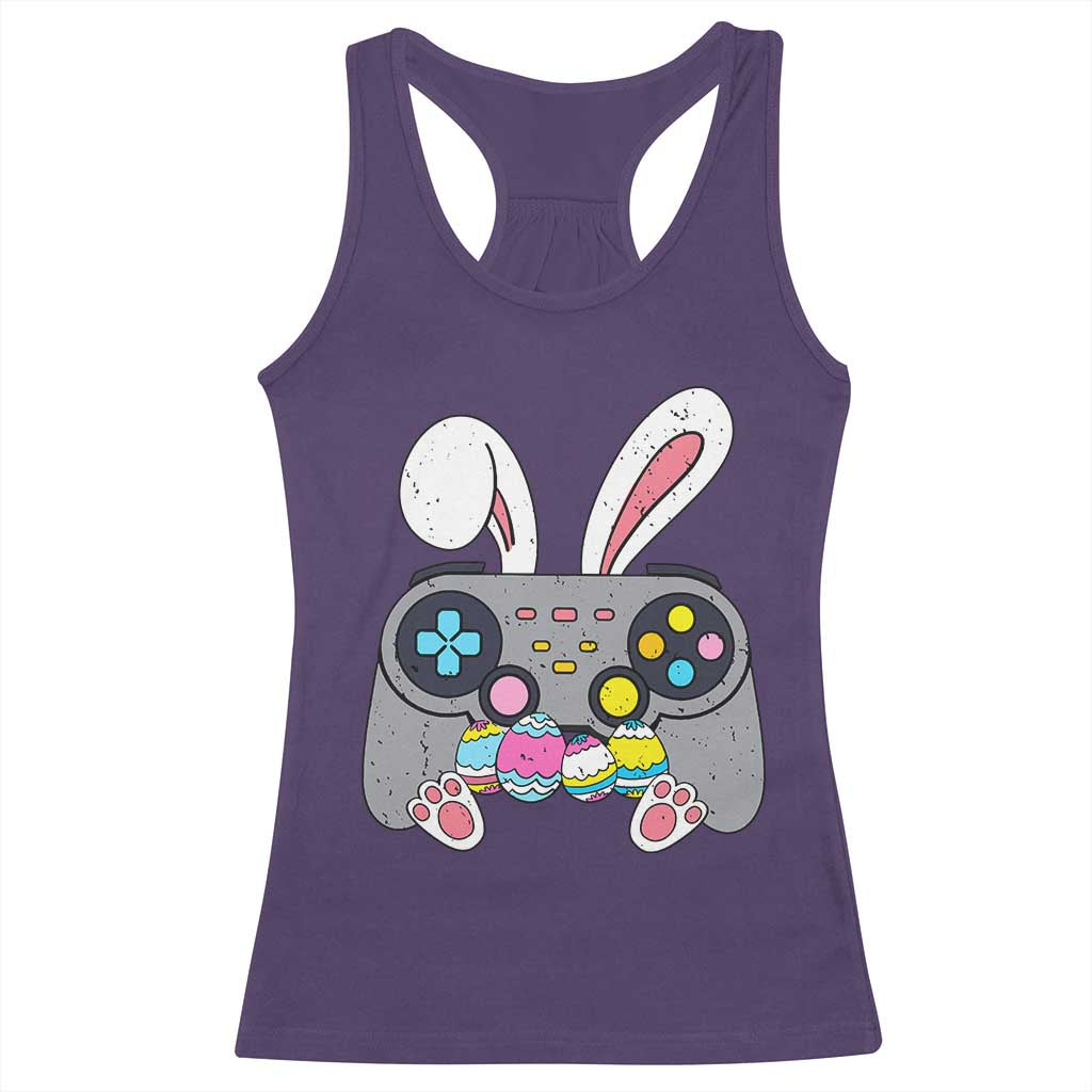 Easter Video Game Racerback Tank Top Bunny Eggs Gaming Gamer - Wonder Print Shop