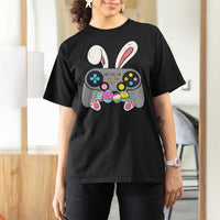 Easter Video Game T Shirt For Women Bunny Eggs Gaming Gamer - Wonder Print Shop