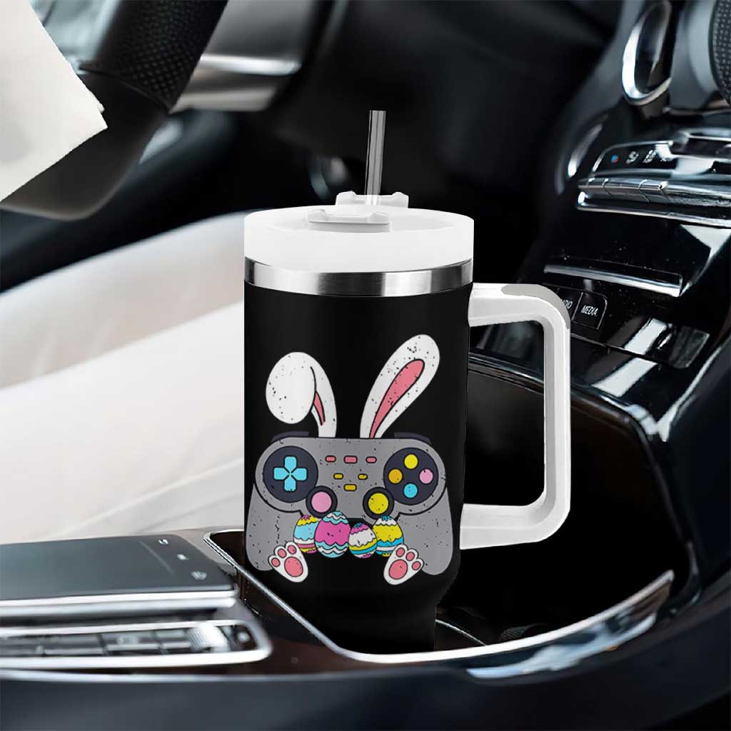 Easter Video Game Tumbler With Handle Bunny Eggs Gaming Gamer - Wonder Print Shop