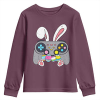 Easter Video Game Youth Sweatshirt Bunny Eggs Gaming Gamer - Wonder Print Shop