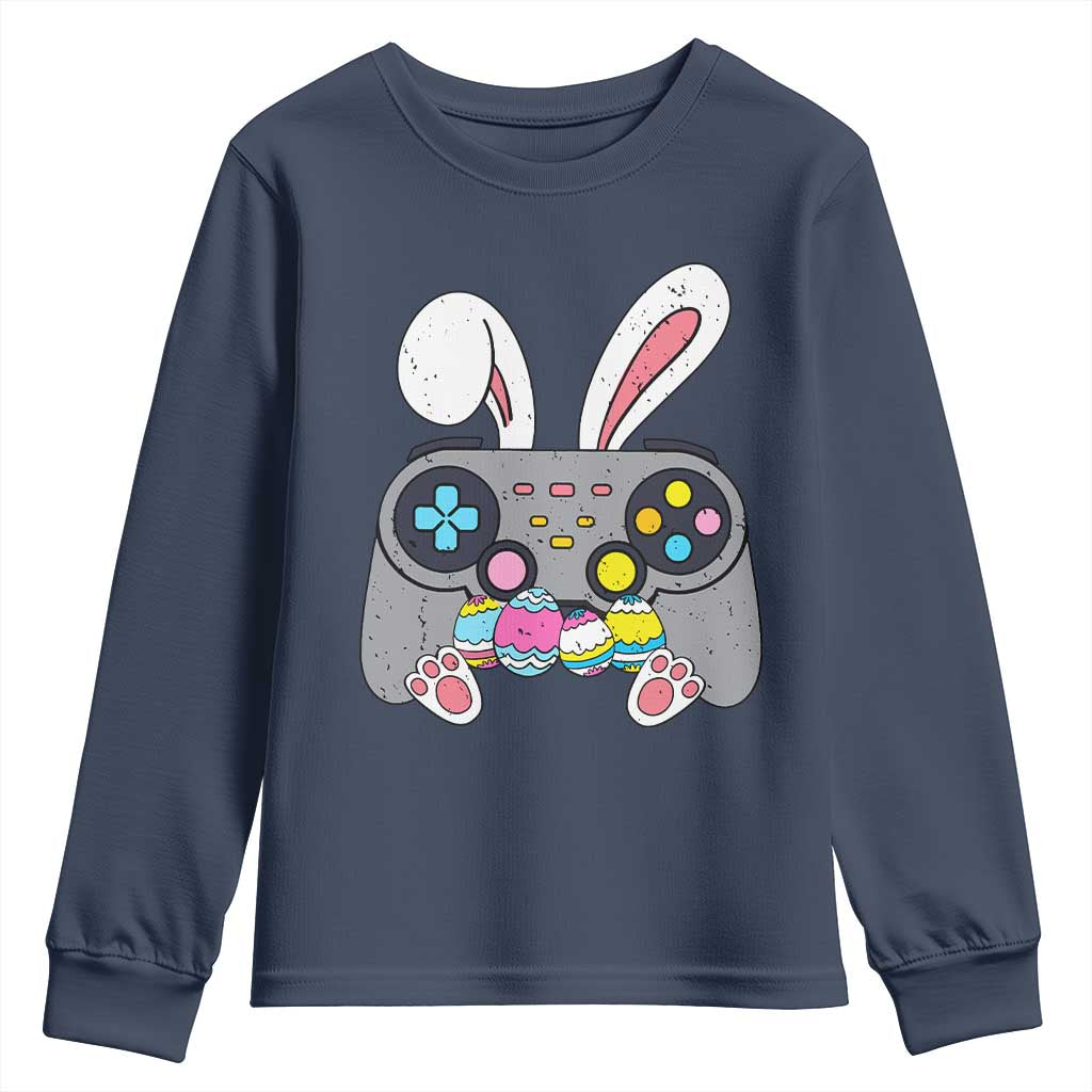 Easter Video Game Youth Sweatshirt Bunny Eggs Gaming Gamer - Wonder Print Shop