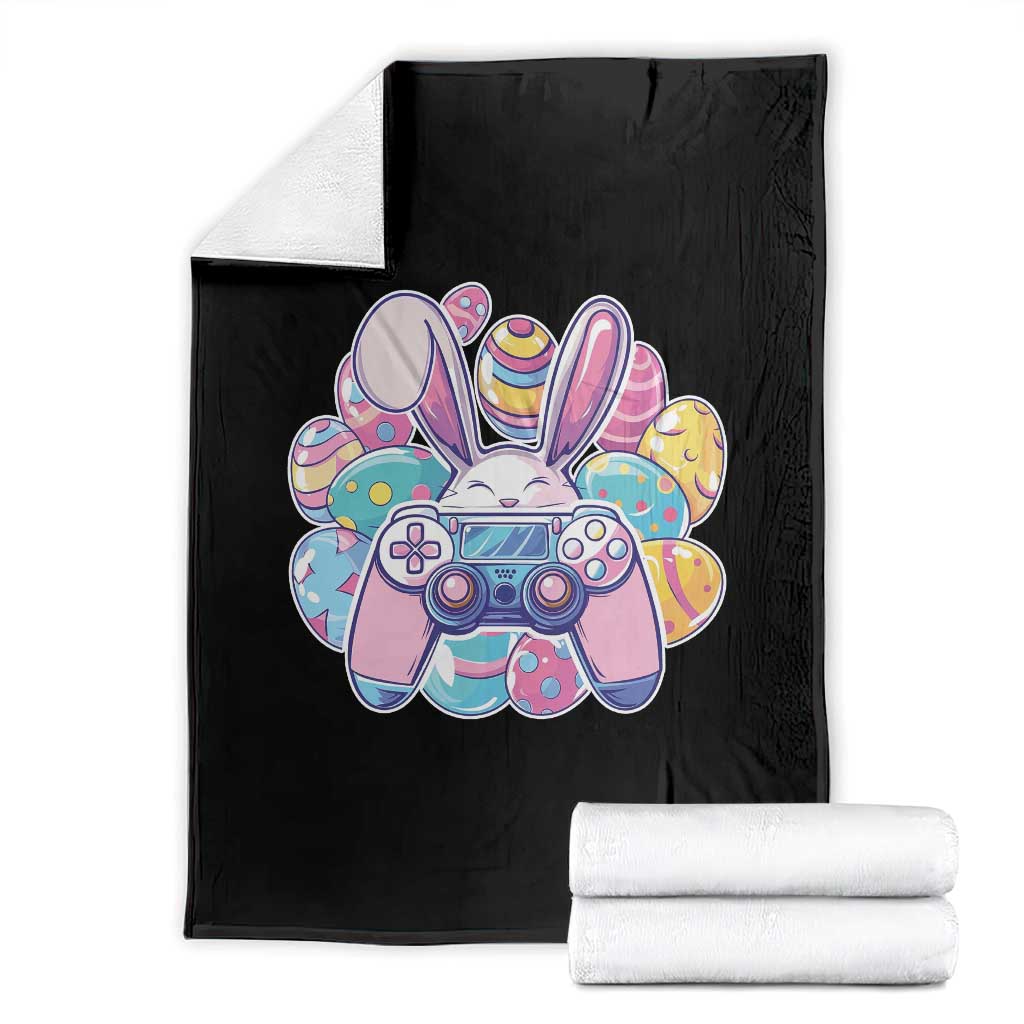 Easter Video Game Throw Blanket Cute Bunny Eggs Gaming Gamer - Wonder Print Shop