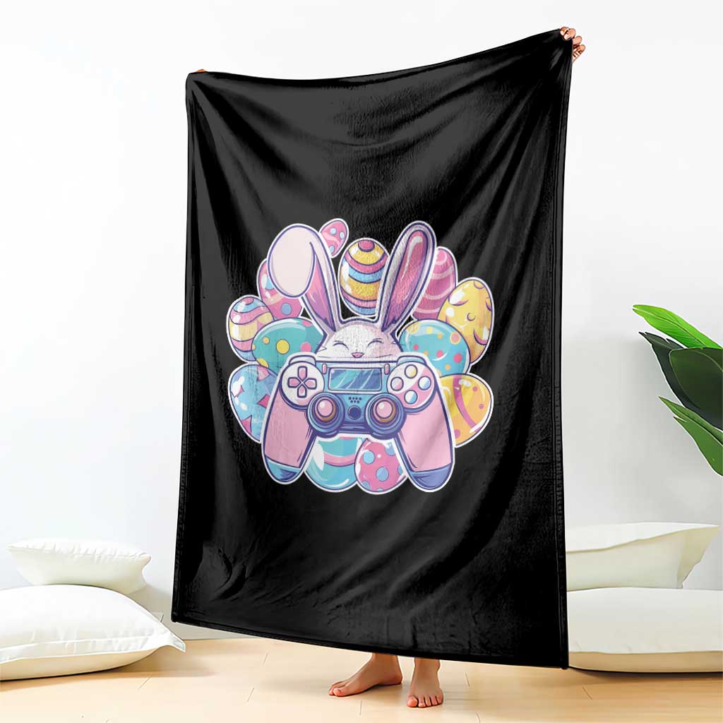 Easter Video Game Throw Blanket Cute Bunny Eggs Gaming Gamer - Wonder Print Shop
