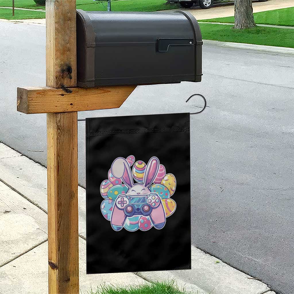 Easter Video Game Garden Flag Cute Bunny Eggs Gaming Gamer - Wonder Print Shop