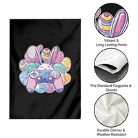 Easter Video Game Garden Flag Cute Bunny Eggs Gaming Gamer - Wonder Print Shop