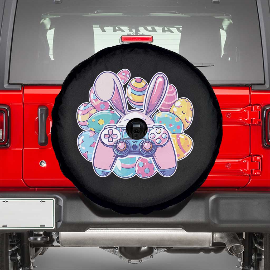 Easter Video Game Spare Tire Cover Cute Bunny Eggs Gaming Gamer - Wonder Print Shop