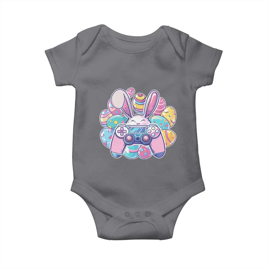 Easter Video Game Baby Onesie Cute Bunny Eggs Gaming Gamer - Wonder Print Shop