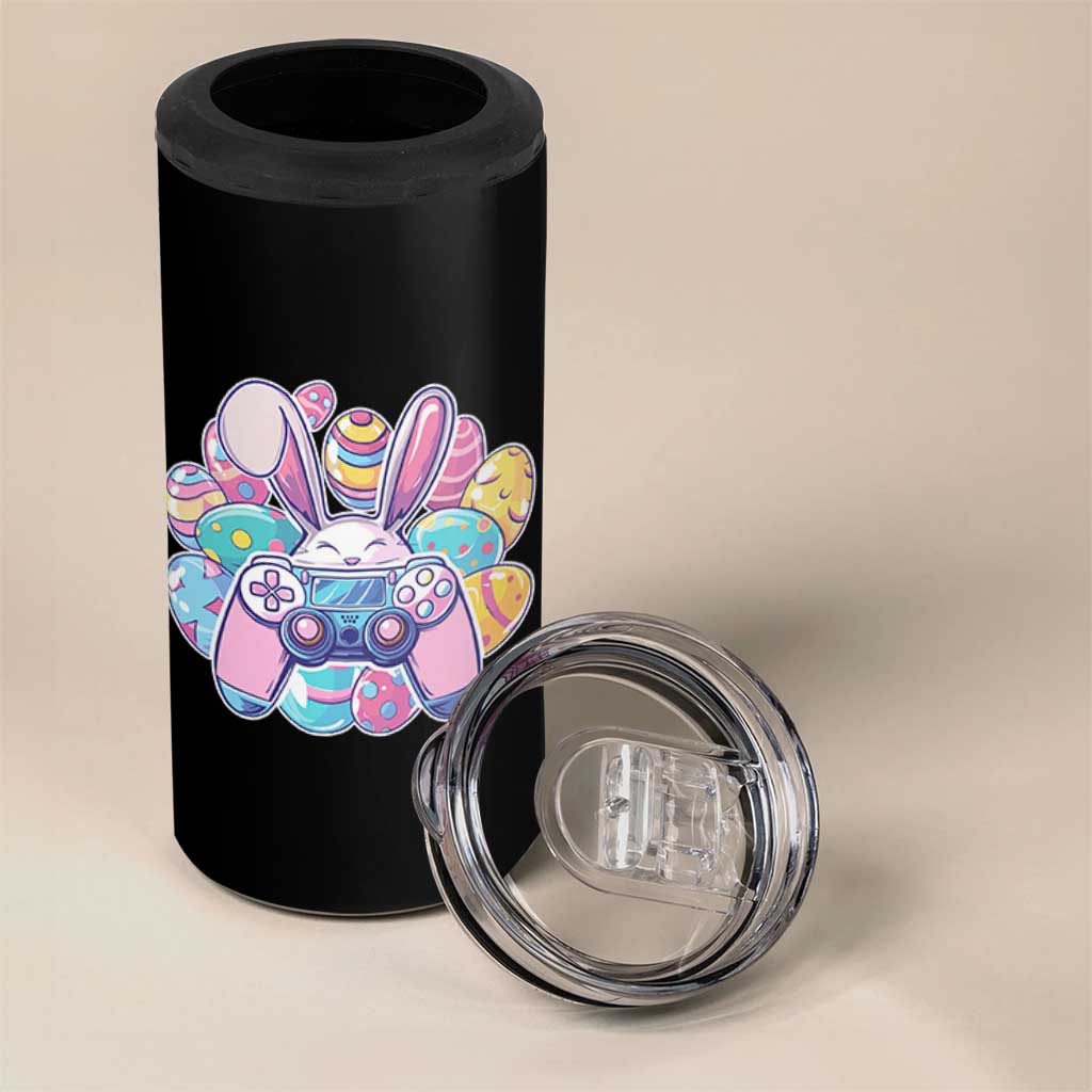 Easter Video Game 4 in 1 Can Cooler Tumbler Cute Bunny Eggs Gaming Gamer - Wonder Print Shop