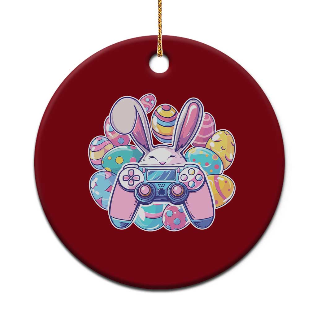 Easter Video Game Ceramic Ornament Cute Bunny Eggs Gaming Gamer - Wonder Print Shop