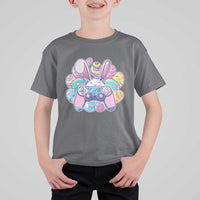 Easter Video Game T Shirt For Kid Cute Bunny Eggs Gaming Gamer - Wonder Print Shop