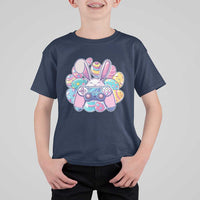 Easter Video Game T Shirt For Kid Cute Bunny Eggs Gaming Gamer - Wonder Print Shop