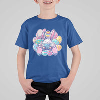 Easter Video Game T Shirt For Kid Cute Bunny Eggs Gaming Gamer - Wonder Print Shop