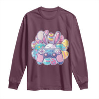 Easter Video Game Long Sleeve Shirt Cute Bunny Eggs Gaming Gamer - Wonder Print Shop