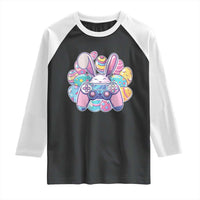 Easter Video Game Raglan Shirt Cute Bunny Eggs Gaming Gamer - Wonder Print Shop
