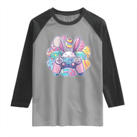 Easter Video Game Raglan Shirt Cute Bunny Eggs Gaming Gamer - Wonder Print Shop