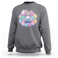 Easter Video Game Sweatshirt Cute Bunny Eggs Gaming Gamer - Wonder Print Shop