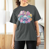 Easter Video Game T Shirt For Women Cute Bunny Eggs Gaming Gamer - Wonder Print Shop