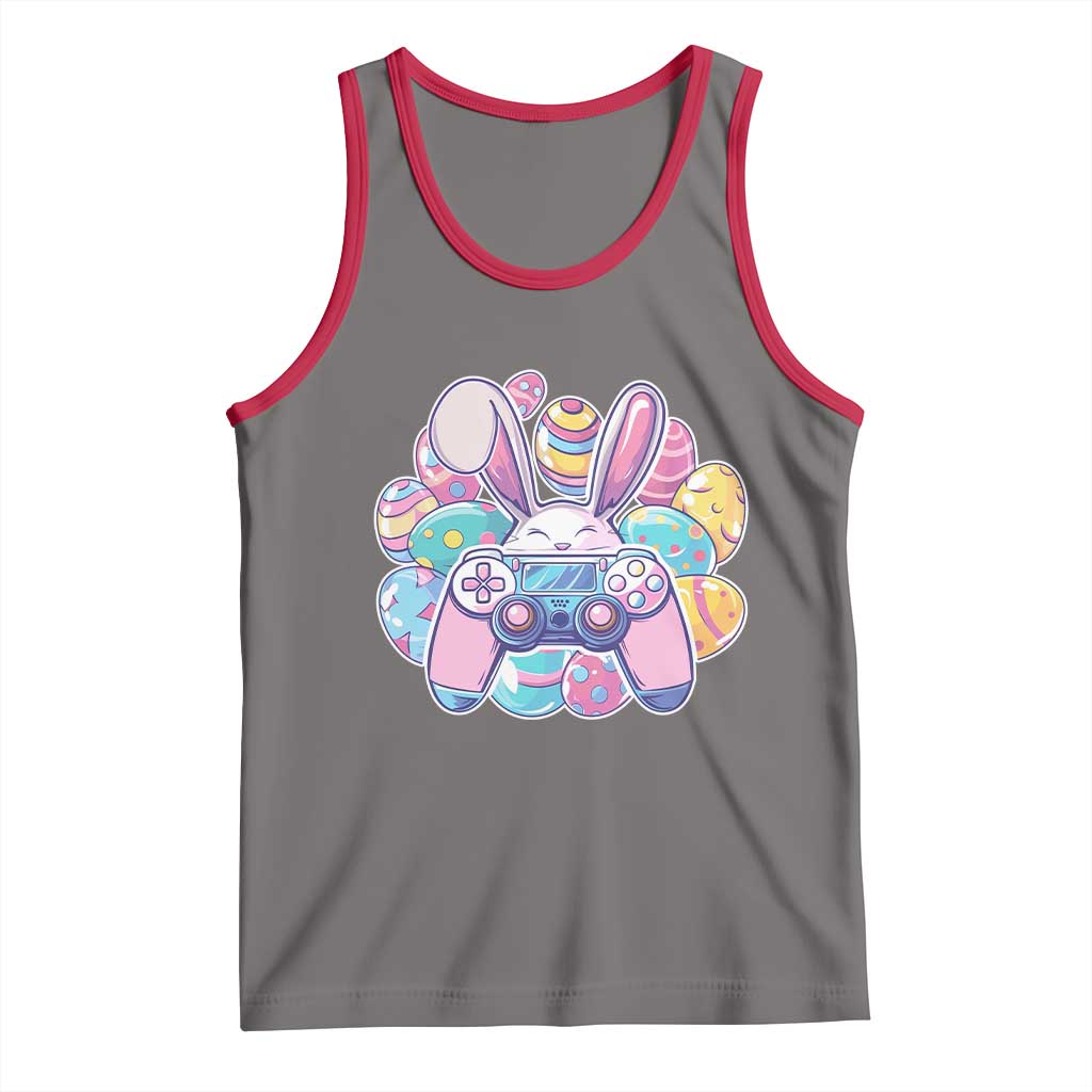 Easter Video Game Tank Top Cute Bunny Eggs Gaming Gamer - Wonder Print Shop