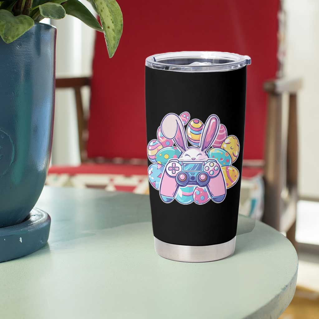 Easter Video Game Tumbler Cup Cute Bunny Eggs Gaming Gamer - Wonder Print Shop
