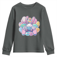 Easter Video Game Youth Sweatshirt Cute Bunny Eggs Gaming Gamer - Wonder Print Shop