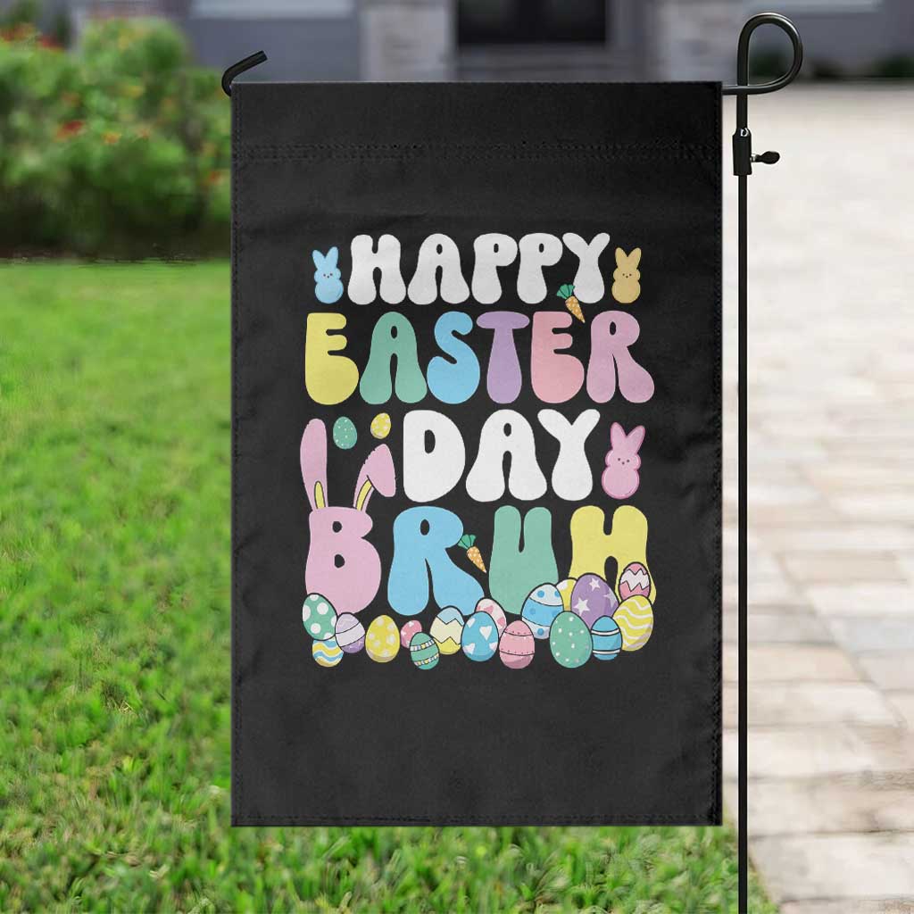 Bruh Easter Garden Flag Teens Boys Kids Cute Bunny Eggs - Wonder Print Shop