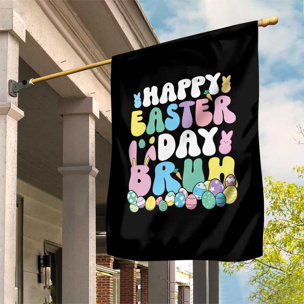 Bruh Easter Garden Flag Teens Boys Kids Cute Bunny Eggs - Wonder Print Shop