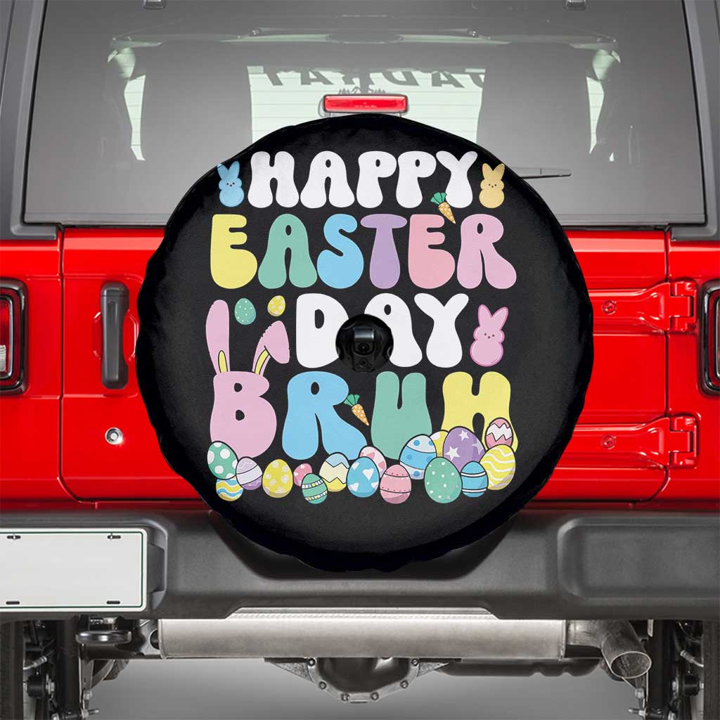 Bruh Easter Spare Tire Cover Teens Boys Kids Cute Bunny Eggs - Wonder Print Shop