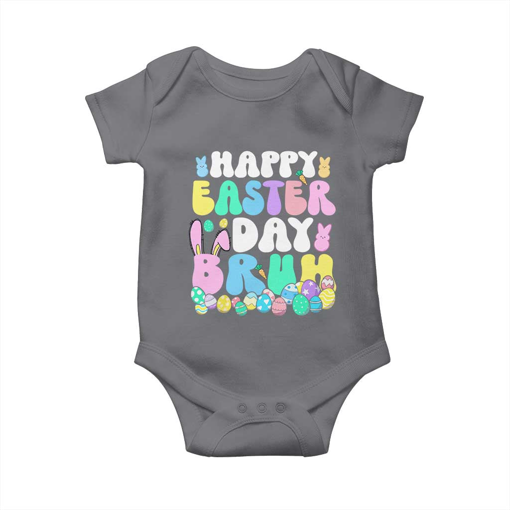 Bruh Easter Baby Onesie Teens Boys Kids Cute Bunny Eggs - Wonder Print Shop
