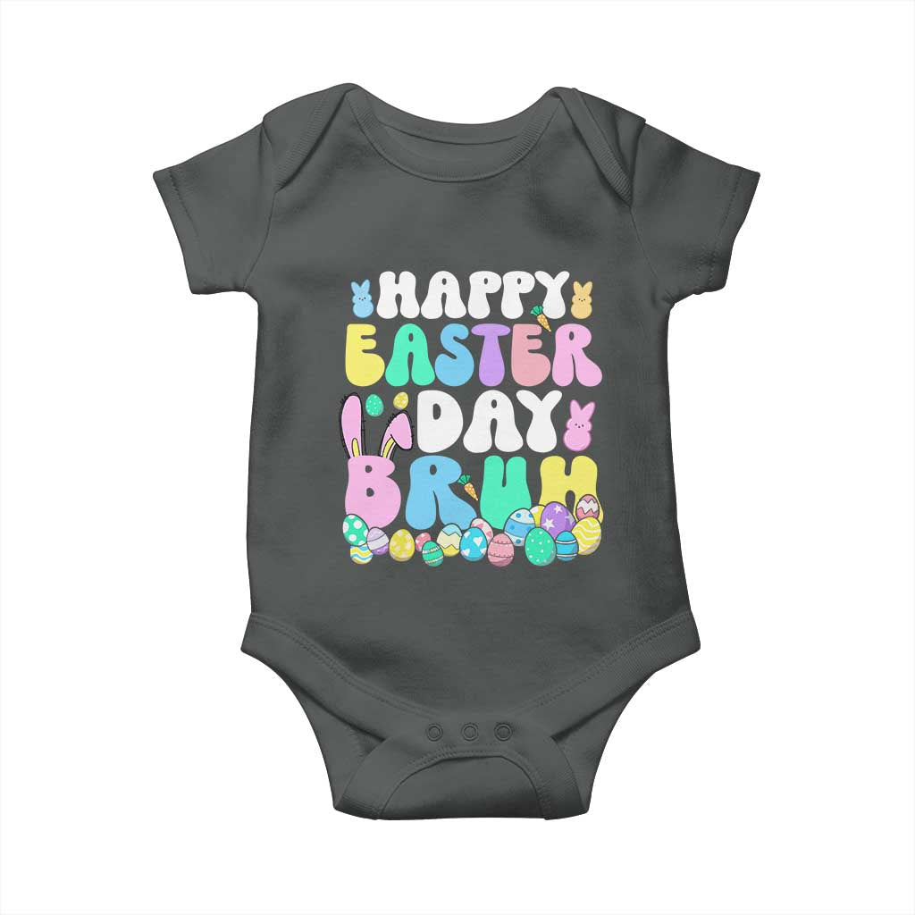 Bruh Easter Baby Onesie Teens Boys Kids Cute Bunny Eggs - Wonder Print Shop