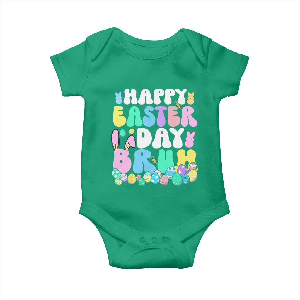 Bruh Easter Baby Onesie Teens Boys Kids Cute Bunny Eggs - Wonder Print Shop