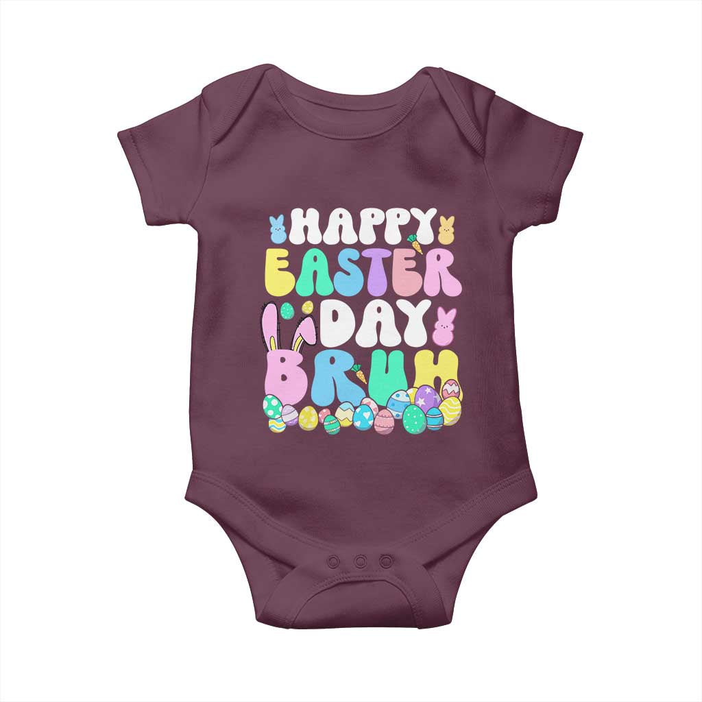 Bruh Easter Baby Onesie Teens Boys Kids Cute Bunny Eggs - Wonder Print Shop
