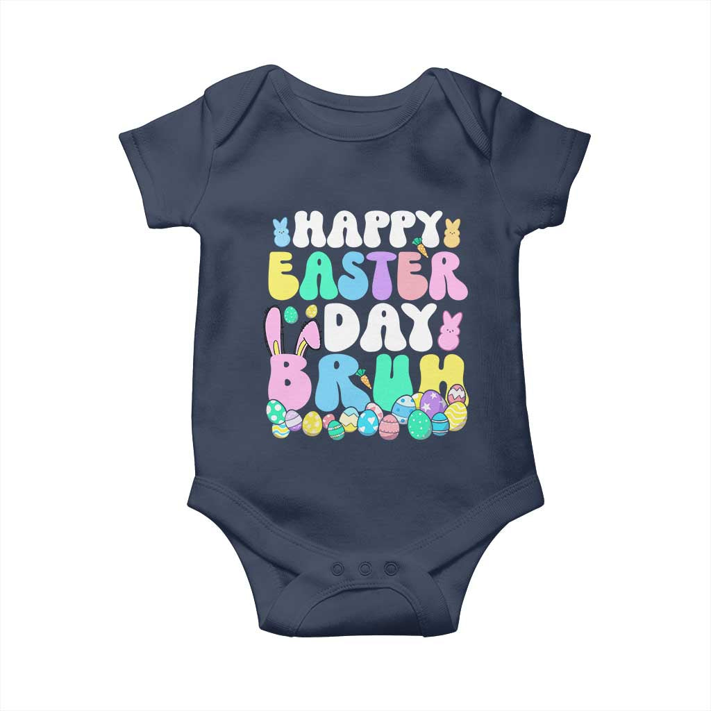 Bruh Easter Baby Onesie Teens Boys Kids Cute Bunny Eggs - Wonder Print Shop