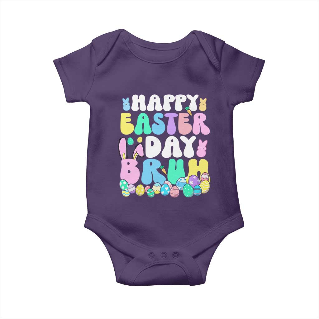 Bruh Easter Baby Onesie Teens Boys Kids Cute Bunny Eggs - Wonder Print Shop