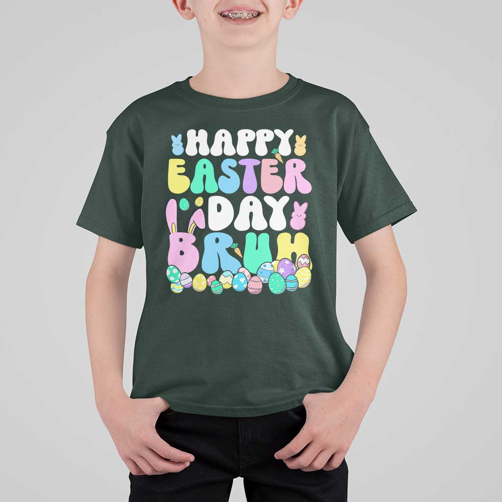Bruh Easter T Shirt For Kid Teens Boys Kids Cute Bunny Eggs - Wonder Print Shop