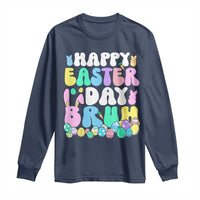 Bruh Easter Long Sleeve Shirt Teens Boys Kids Cute Bunny Eggs - Wonder Print Shop
