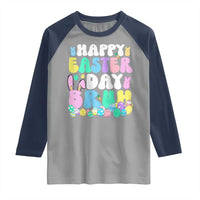 Bruh Easter Raglan Shirt Teens Boys Kids Cute Bunny Eggs - Wonder Print Shop
