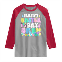 Bruh Easter Raglan Shirt Teens Boys Kids Cute Bunny Eggs - Wonder Print Shop