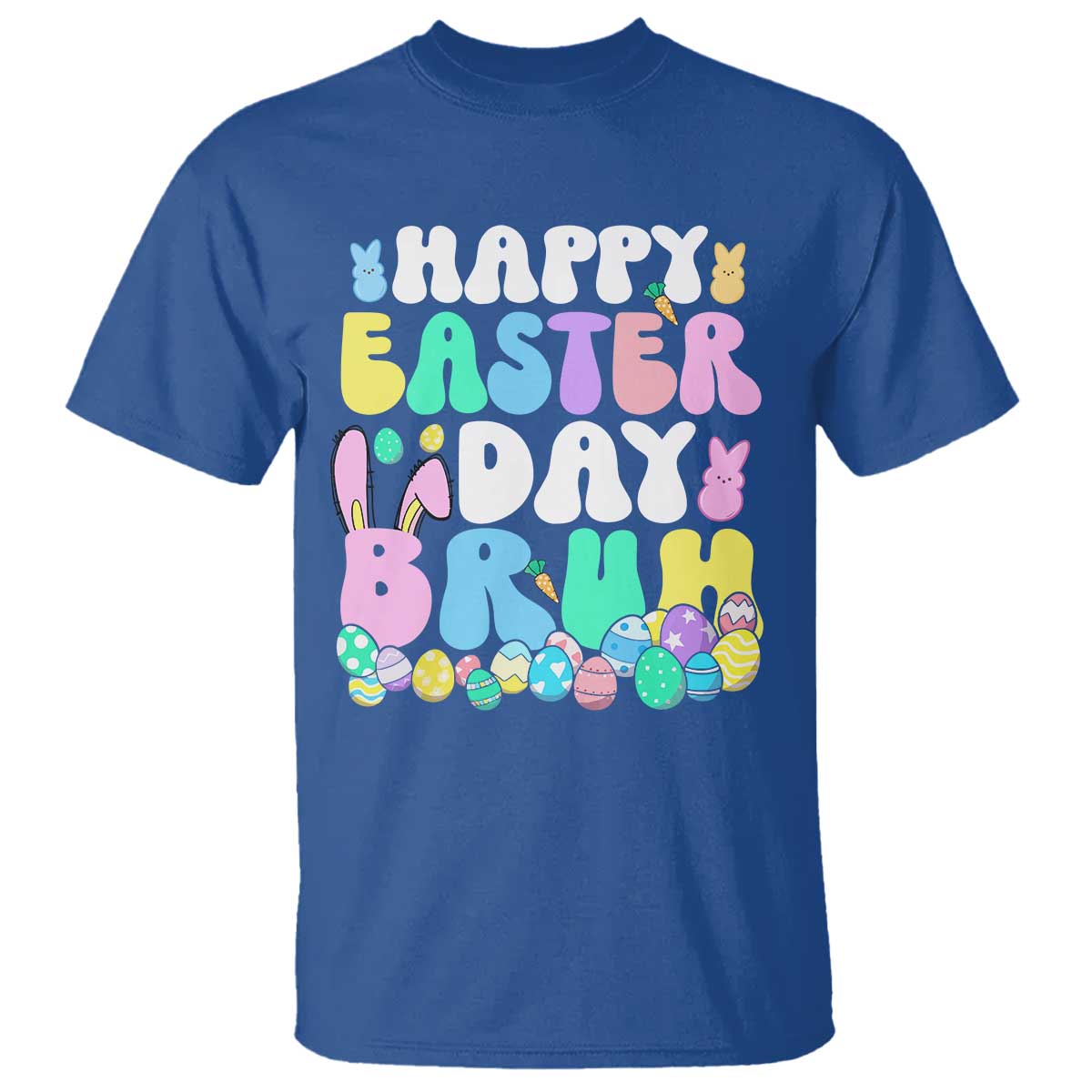 Bruh Easter T Shirt Teens Boys Kids Cute Bunny Eggs - Wonder Print Shop