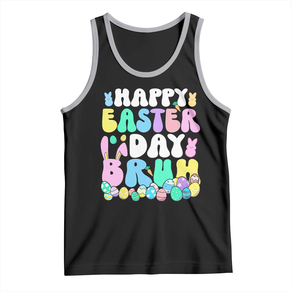 Bruh Easter Tank Top Teens Boys Kids Cute Bunny Eggs - Wonder Print Shop
