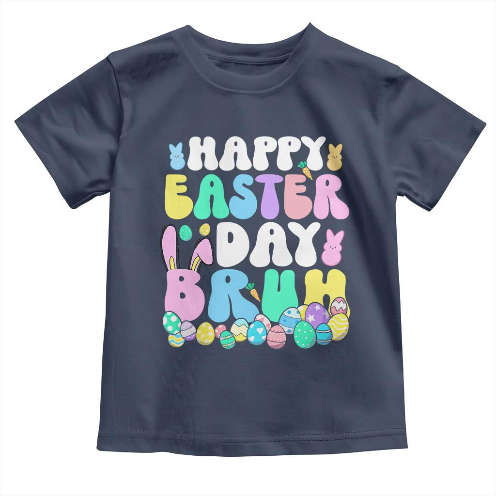 Bruh Easter Toddler T Shirt Teens Boys Kids Cute Bunny Eggs - Wonder Print Shop