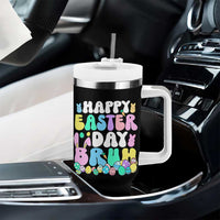Bruh Easter Tumbler With Handle Teens Boys Kids Cute Bunny Eggs - Wonder Print Shop