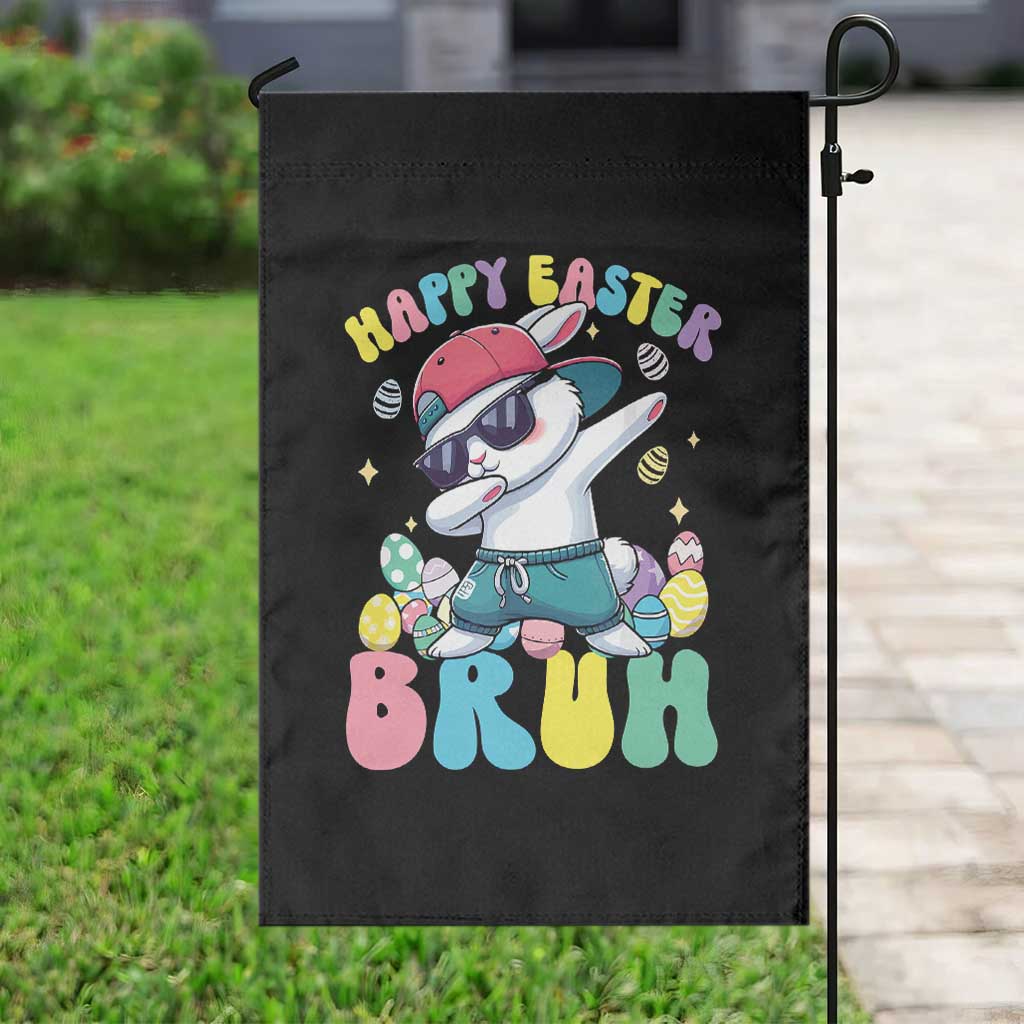 Bruh Easter Garden Flag Funny Bunny Dab Rabbit Dance - Wonder Print Shop