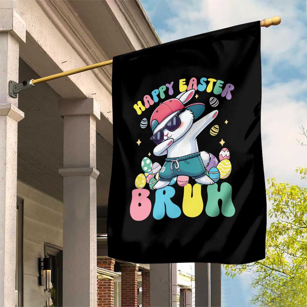 Bruh Easter Garden Flag Funny Bunny Dab Rabbit Dance - Wonder Print Shop