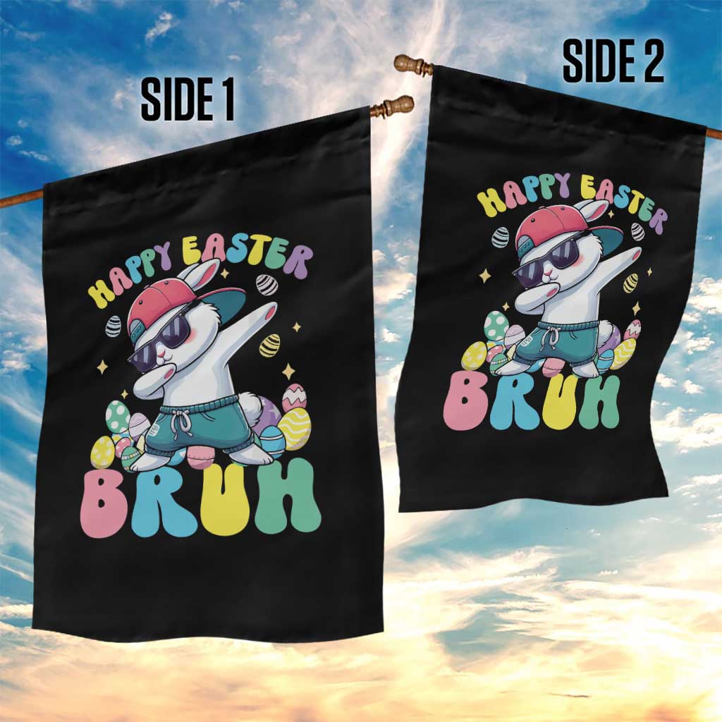 Bruh Easter Garden Flag Funny Bunny Dab Rabbit Dance - Wonder Print Shop