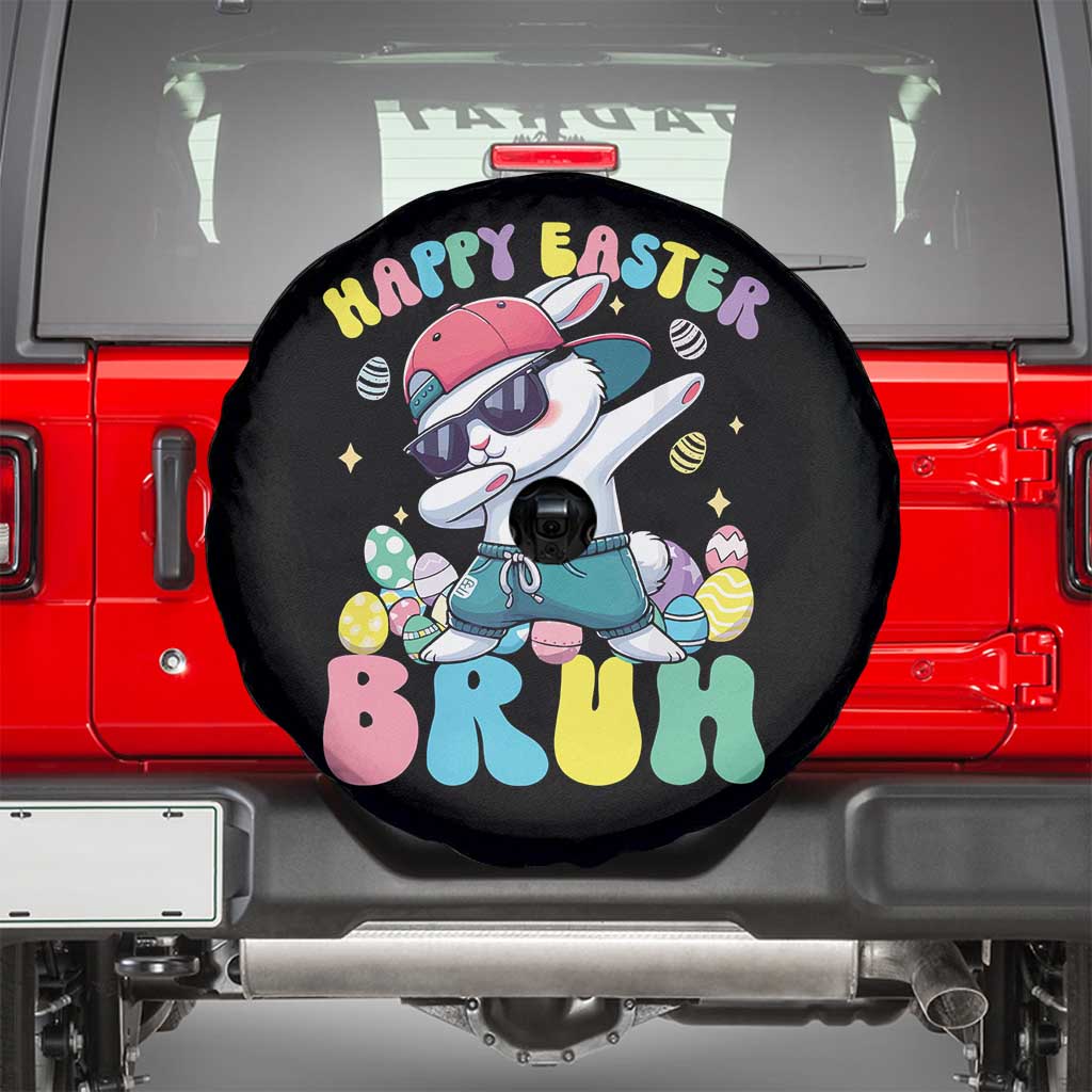 Bruh Easter Spare Tire Cover Funny Bunny Dab Rabbit Dance - Wonder Print Shop
