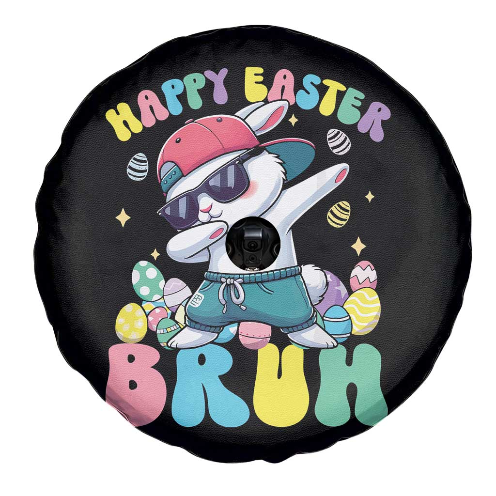 Bruh Easter Spare Tire Cover Funny Bunny Dab Rabbit Dance - Wonder Print Shop