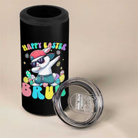 Bruh Easter 4 in 1 Can Cooler Tumbler Funny Bunny Dab Rabbit Dance - Wonder Print Shop